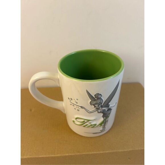 Disney Tinker Bell Fairy Coffee tea mug green color - Picture 1 of 5